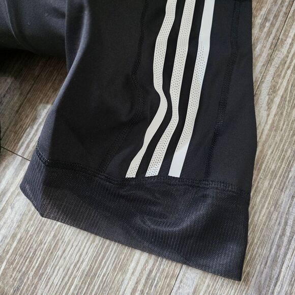 Adidas The Bib Padded Cycling Shorts Black White Women's Large Breathable Straps - Picture 6 of 15